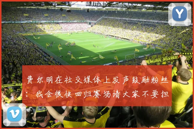 费尔明在社交媒体上发声鼓励粉丝：我会很快回归赛场请大家不要担心
